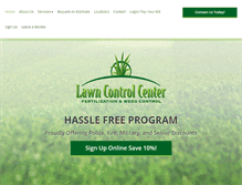 Tablet Screenshot of lawncontrolcenter.com